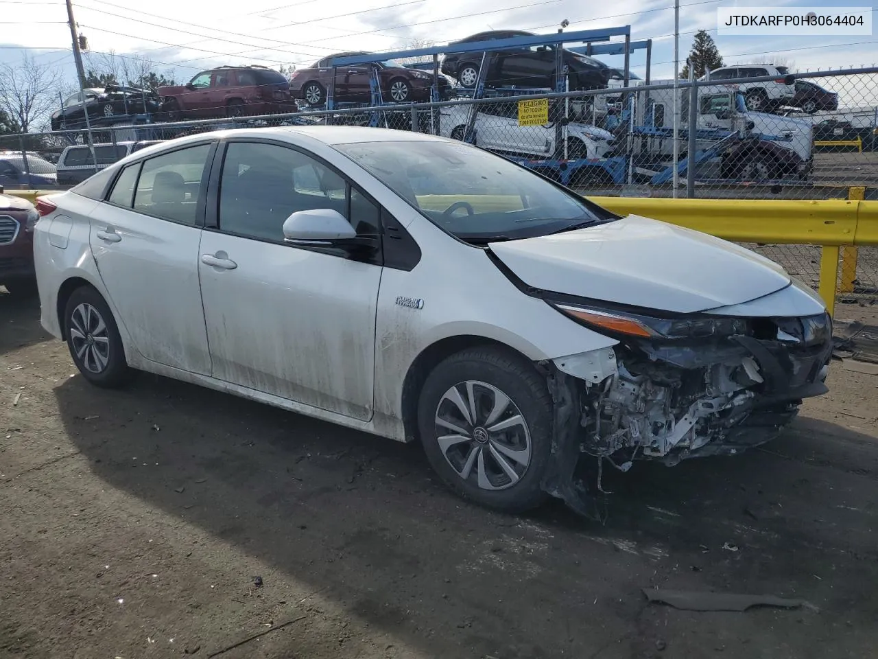 2017 Toyota Prius Prime VIN: JTDKARFP0H3064404 Lot: 43937505