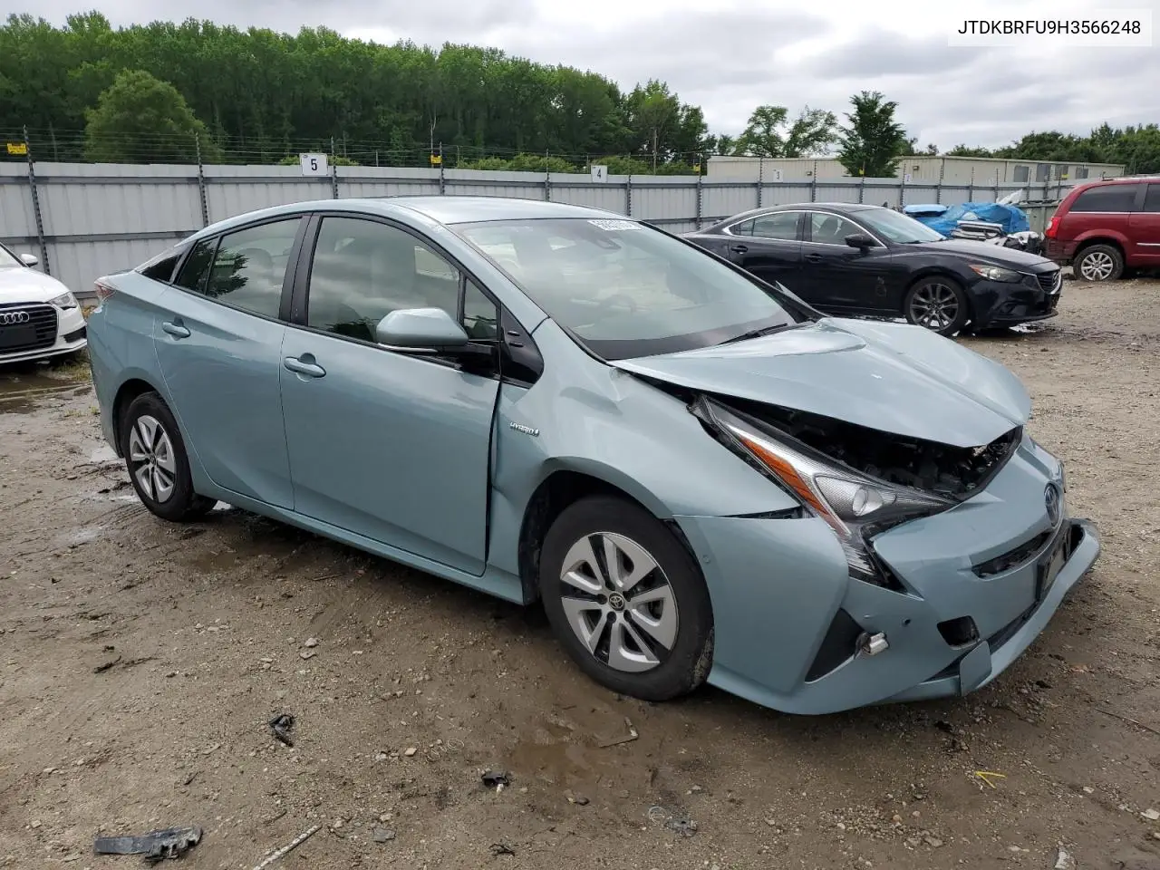 2017 Toyota Prius VIN: JTDKBRFU9H3566248 Lot: 56851065