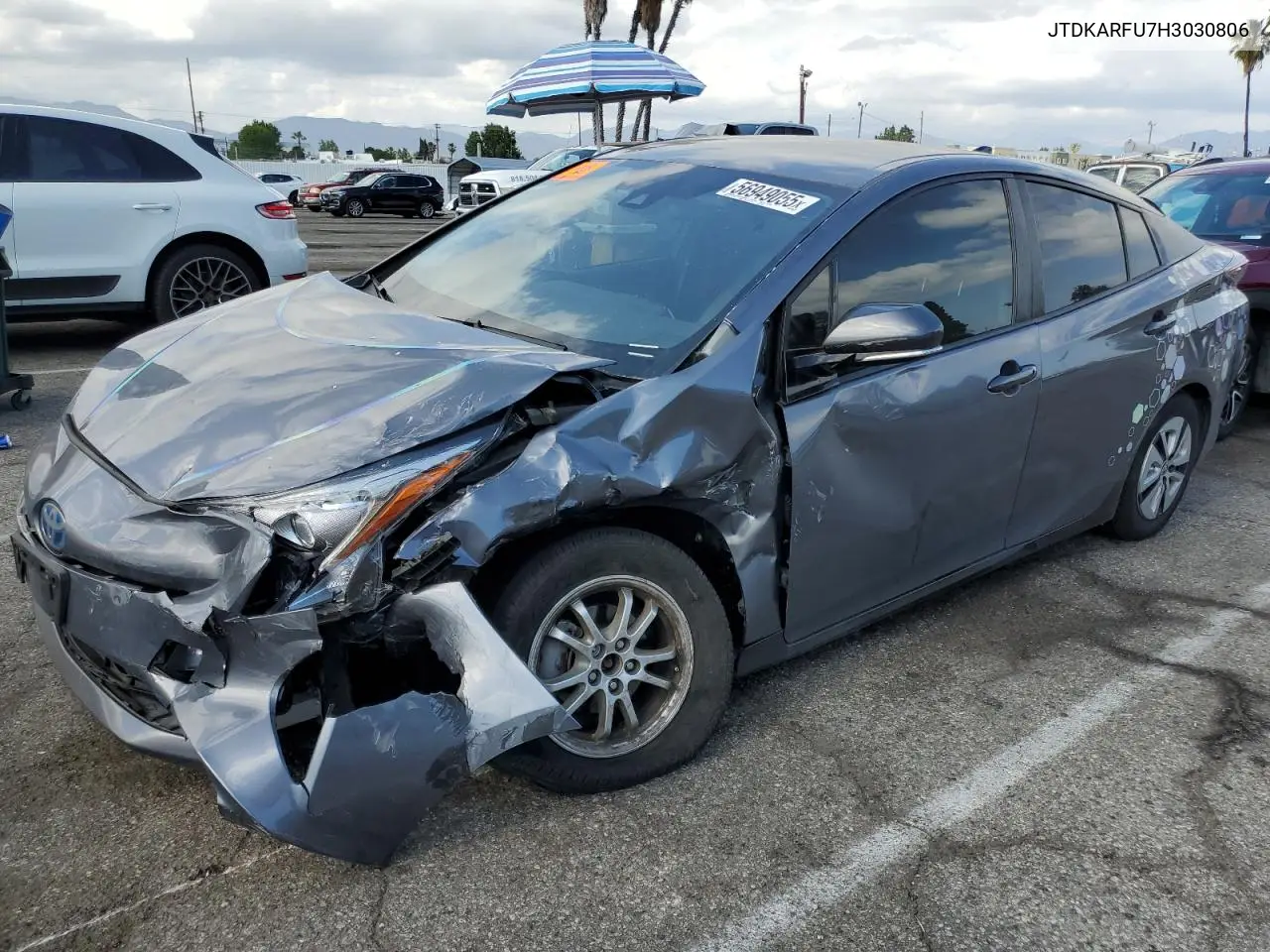 2017 Toyota Prius VIN: JTDKARFU7H3030806 Lot: 56949055