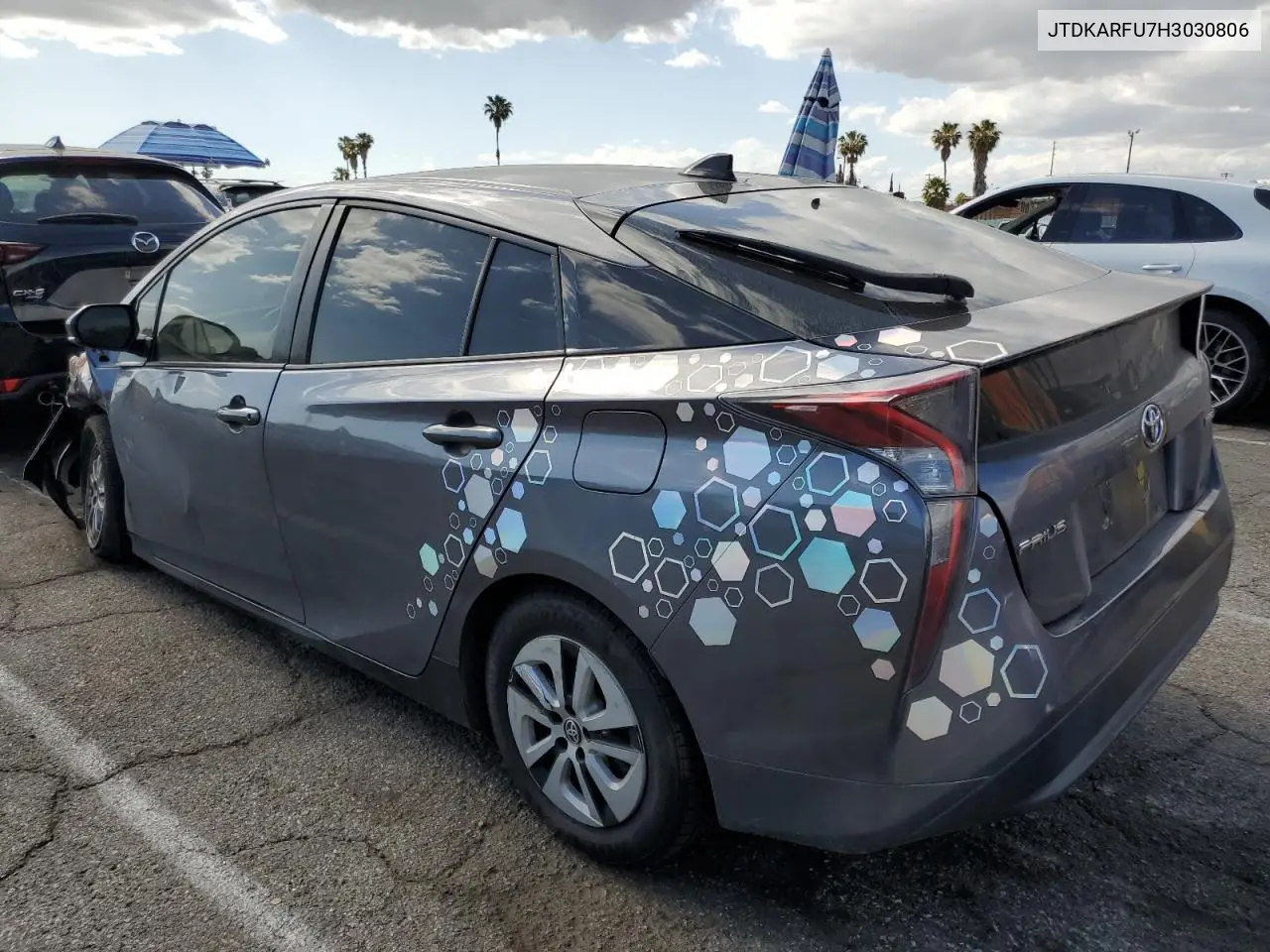 2017 Toyota Prius VIN: JTDKARFU7H3030806 Lot: 56949055