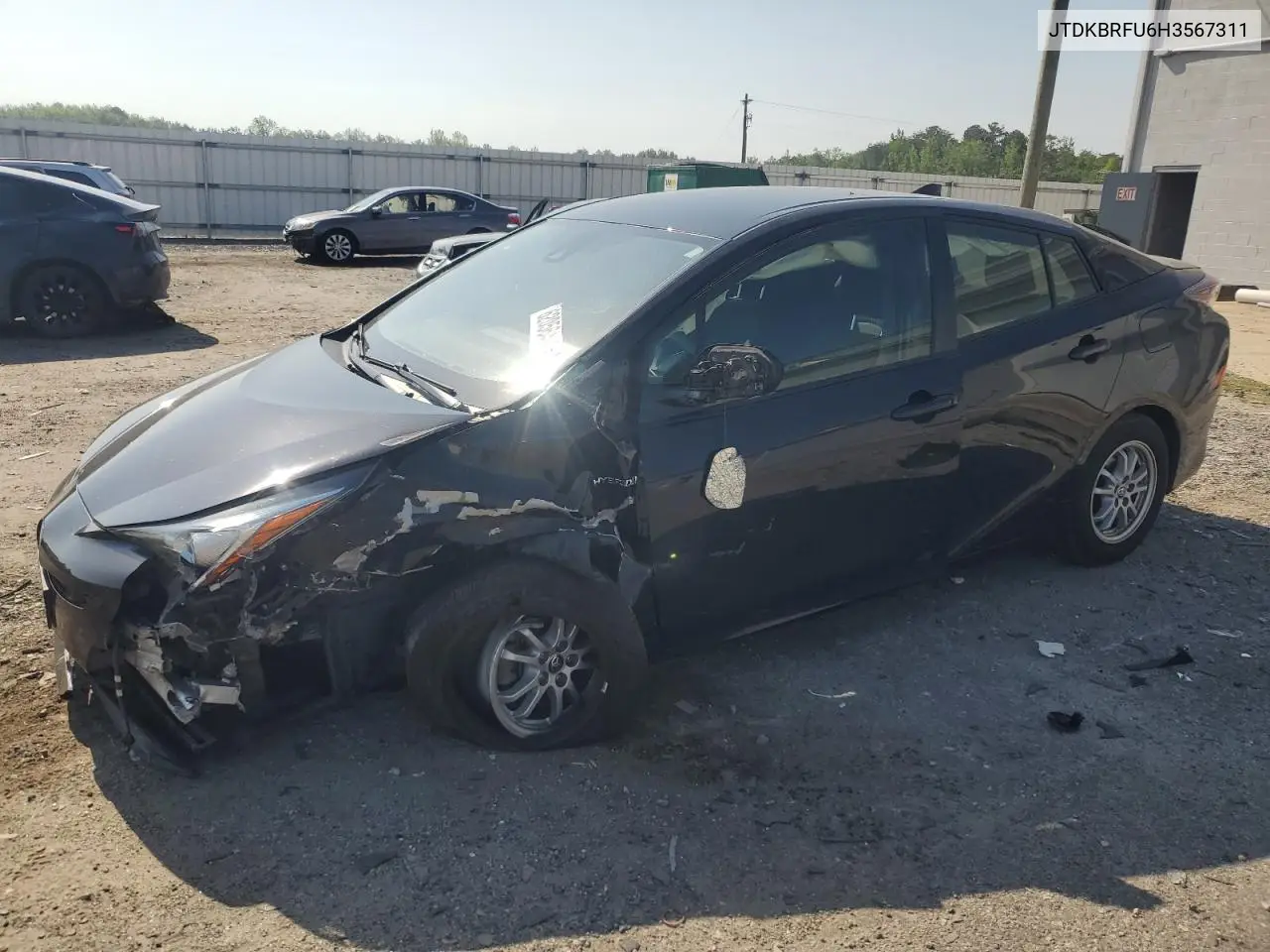 2017 Toyota Prius VIN: JTDKBRFU6H3567311 Lot: 62056435