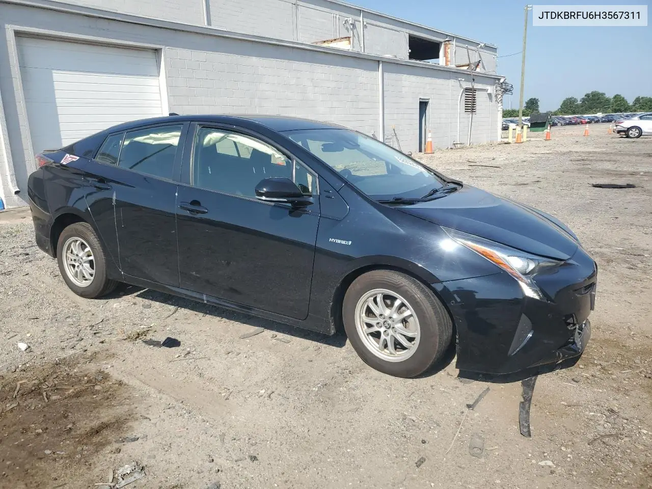 2017 Toyota Prius VIN: JTDKBRFU6H3567311 Lot: 62056435