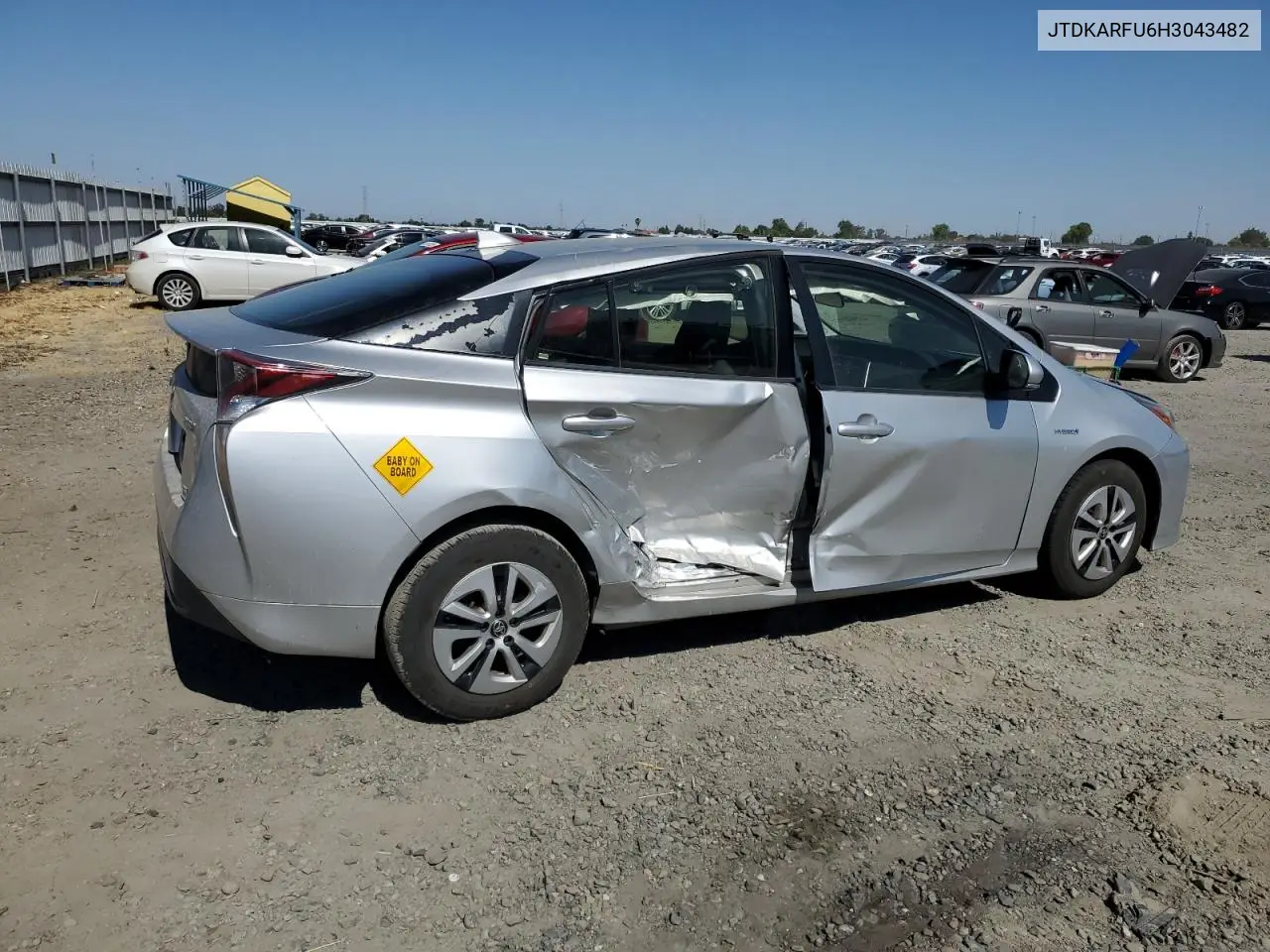 2017 Toyota Prius VIN: JTDKARFU6H3043482 Lot: 62397435