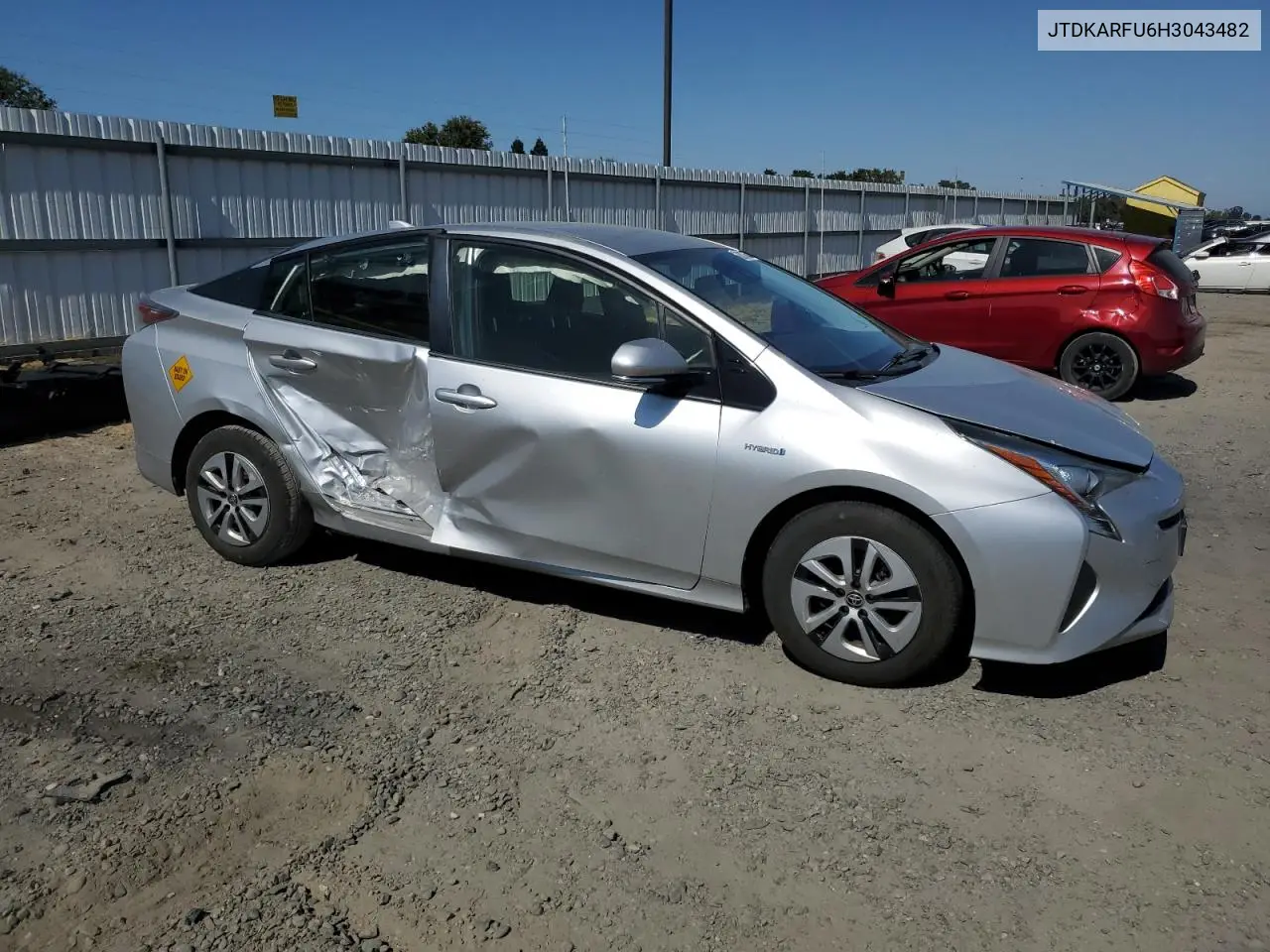 2017 Toyota Prius VIN: JTDKARFU6H3043482 Lot: 62397435