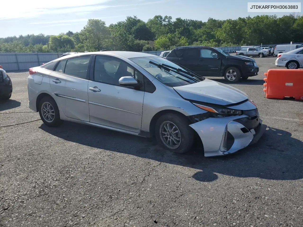 2017 Toyota Prius Prime VIN: JTDKARFP0H3063883 Lot: 62472935