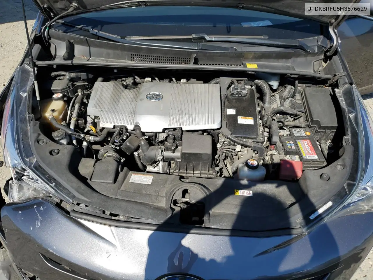 2017 Toyota Prius VIN: JTDKBRFU5H3576629 Lot: 63038995