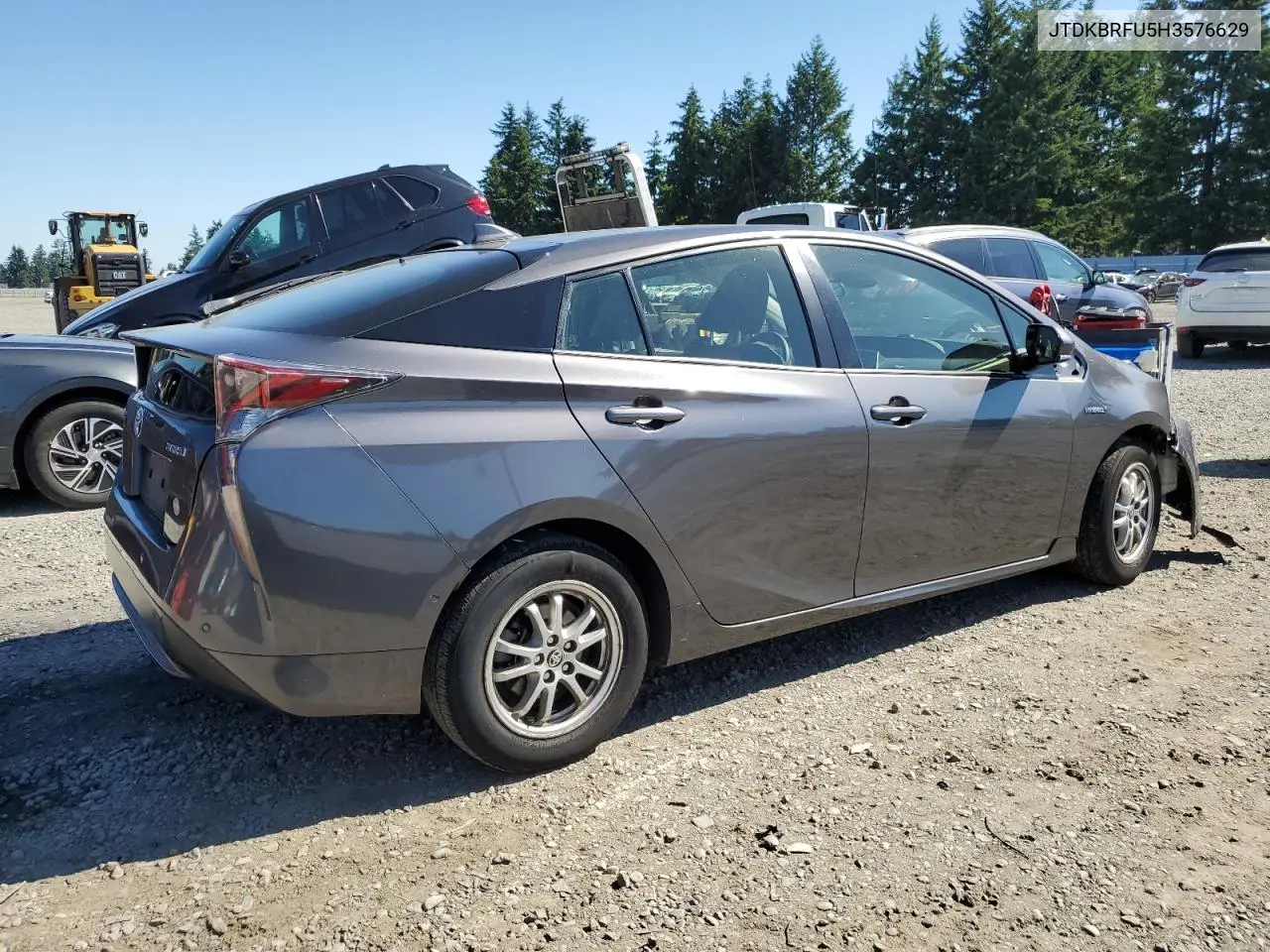 2017 Toyota Prius VIN: JTDKBRFU5H3576629 Lot: 63038995