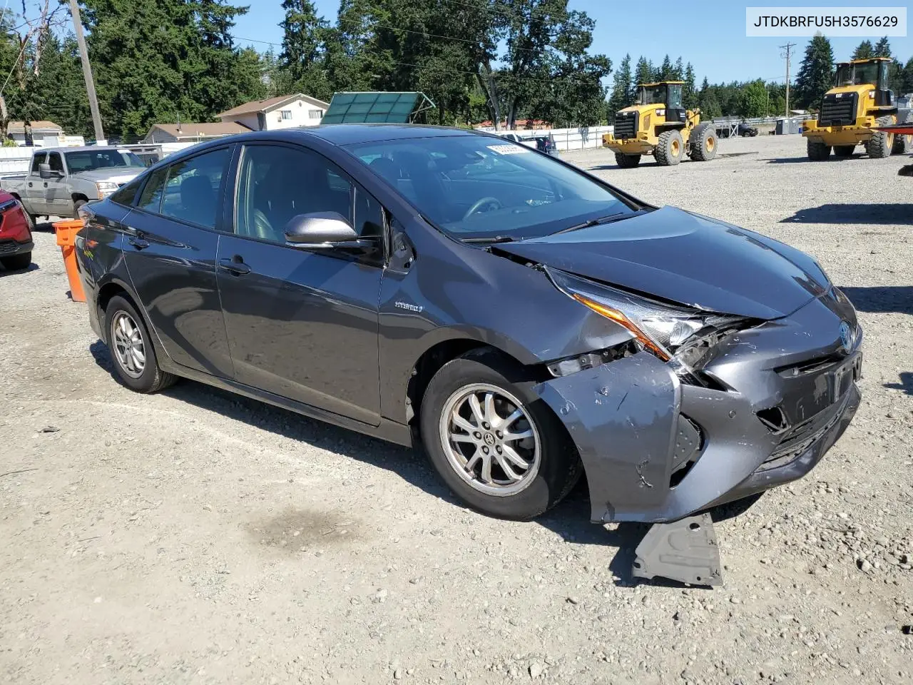 2017 Toyota Prius VIN: JTDKBRFU5H3576629 Lot: 63038995
