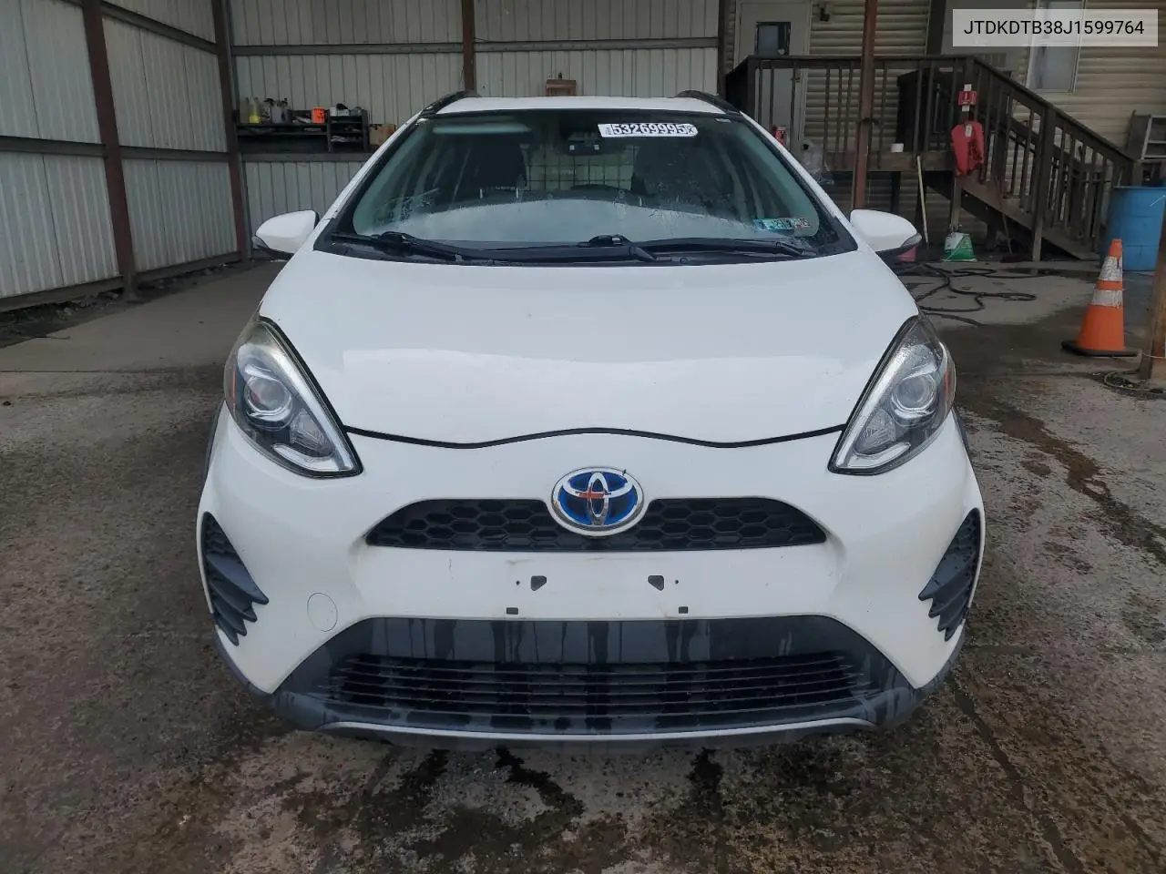 2018 Toyota Prius C VIN: JTDKDTB38J1599764 Lot: 53269995