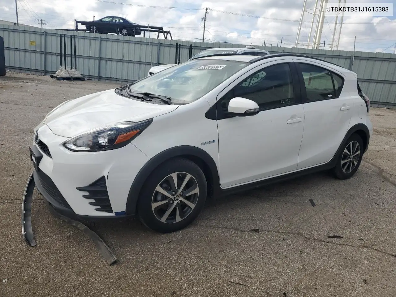 2018 Toyota Prius C VIN: JTDKDTB31J1615383 Lot: 53670125