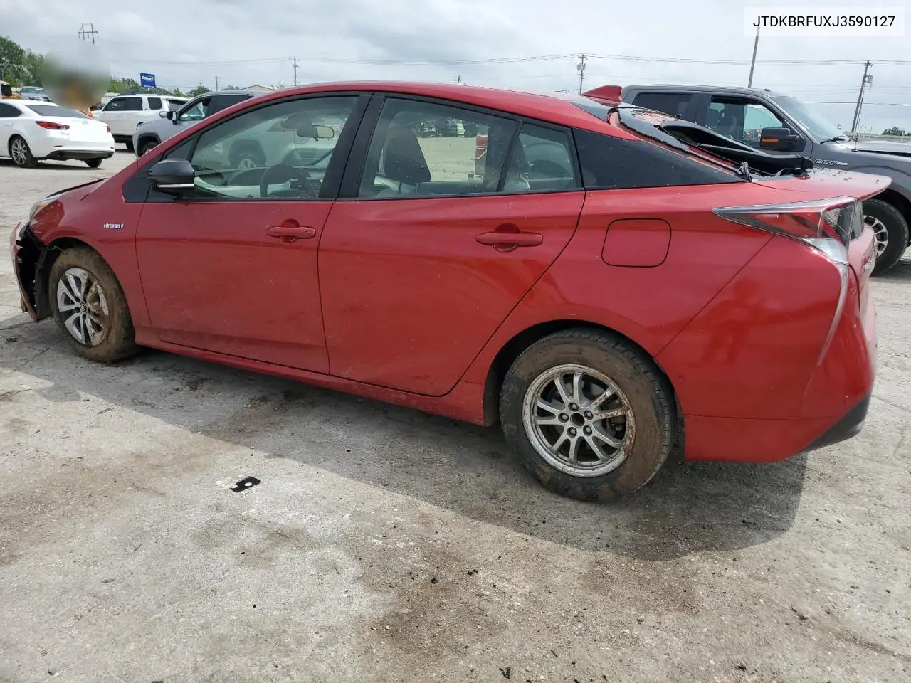 2018 Toyota Prius VIN: JTDKBRFUXJ3590127 Lot: 55040635
