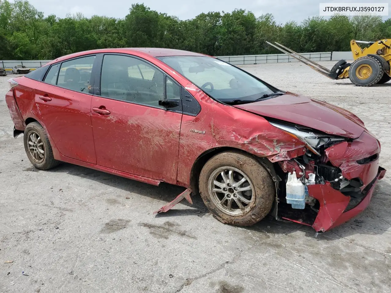 2018 Toyota Prius VIN: JTDKBRFUXJ3590127 Lot: 55040635