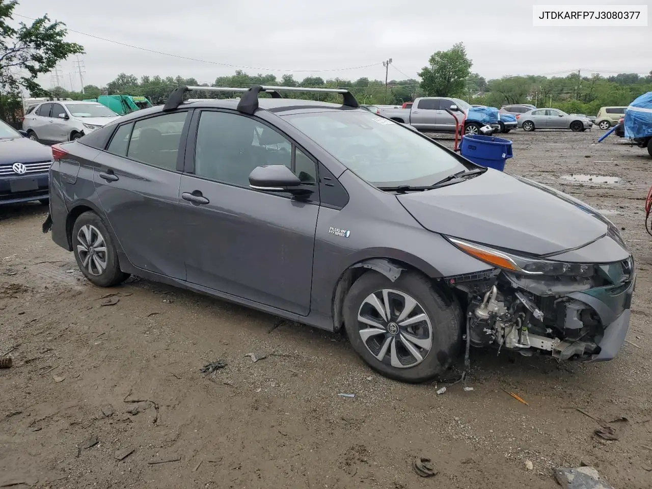 2018 Toyota Prius Prime VIN: JTDKARFP7J3080377 Lot: 55514785
