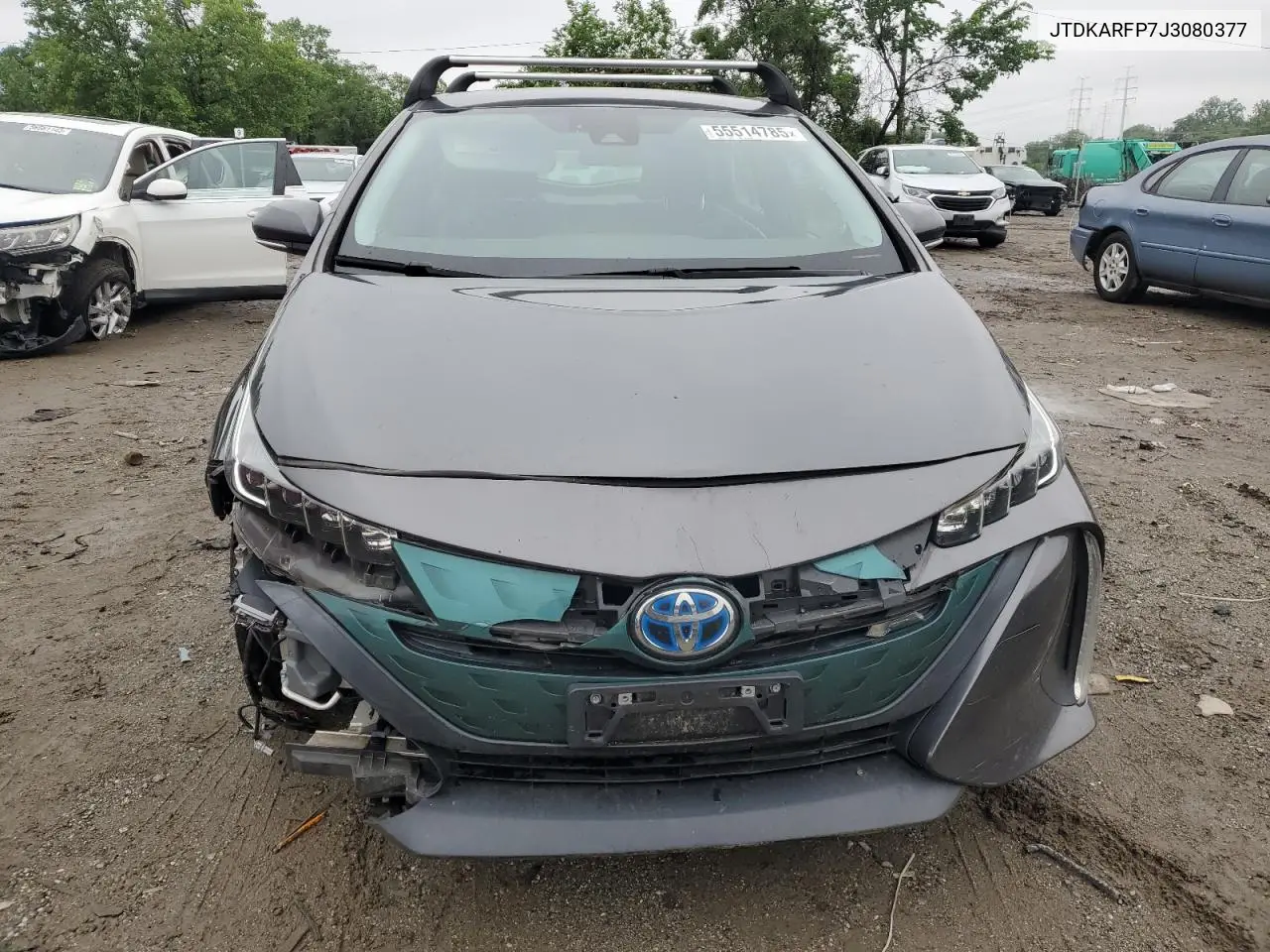 2018 Toyota Prius Prime VIN: JTDKARFP7J3080377 Lot: 55514785