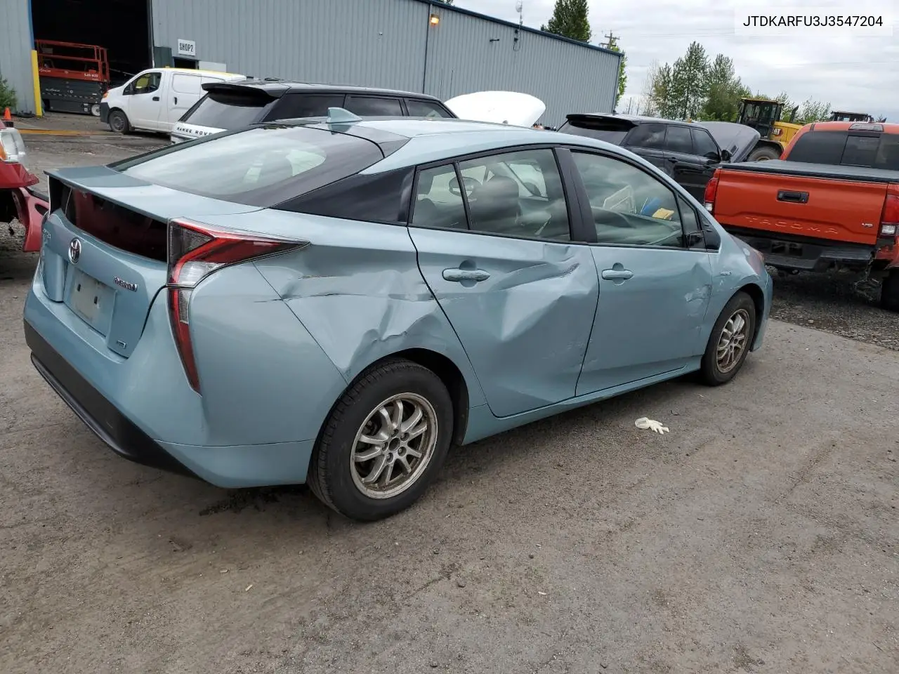 2018 Toyota Prius VIN: JTDKARFU3J3547204 Lot: 56529285