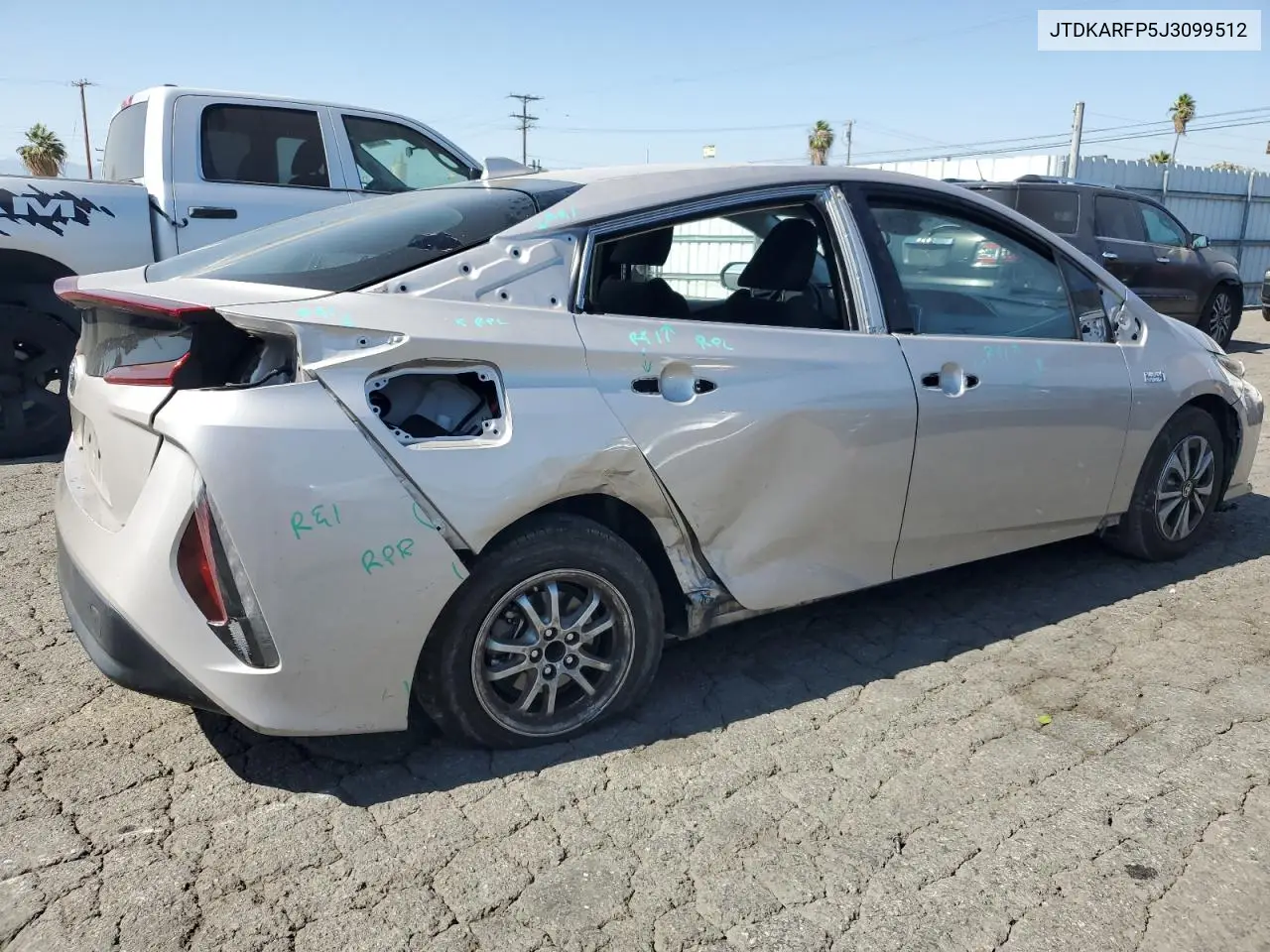 2018 Toyota Prius Prime VIN: JTDKARFP5J3099512 Lot: 62424845