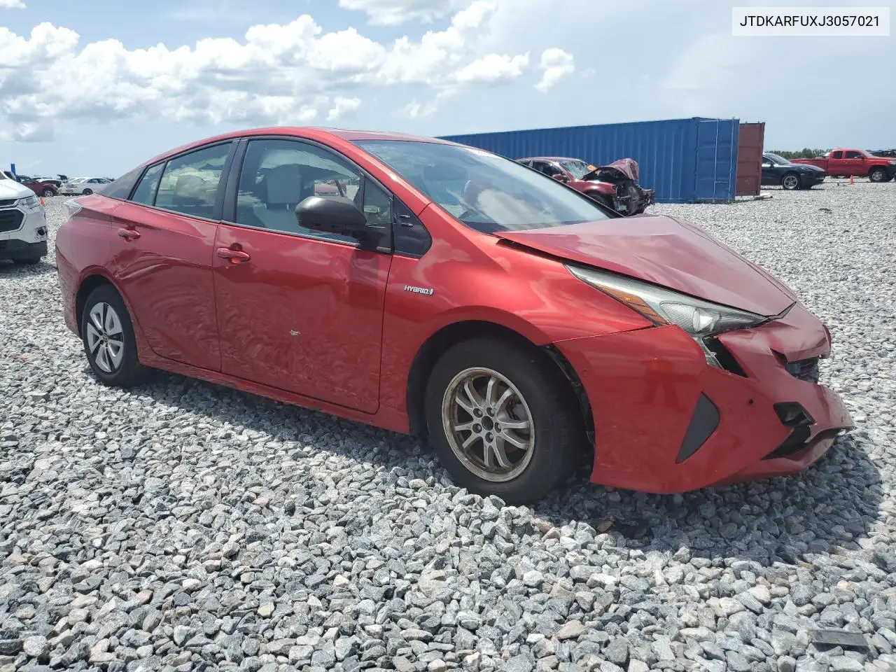 2018 Toyota Prius VIN: JTDKARFUXJ3057021 Lot: 62875635