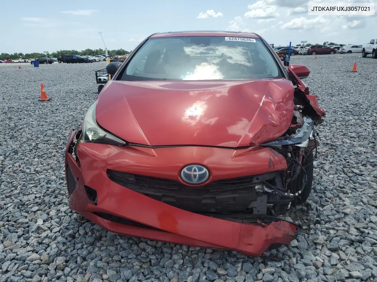 2018 Toyota Prius VIN: JTDKARFUXJ3057021 Lot: 62875635