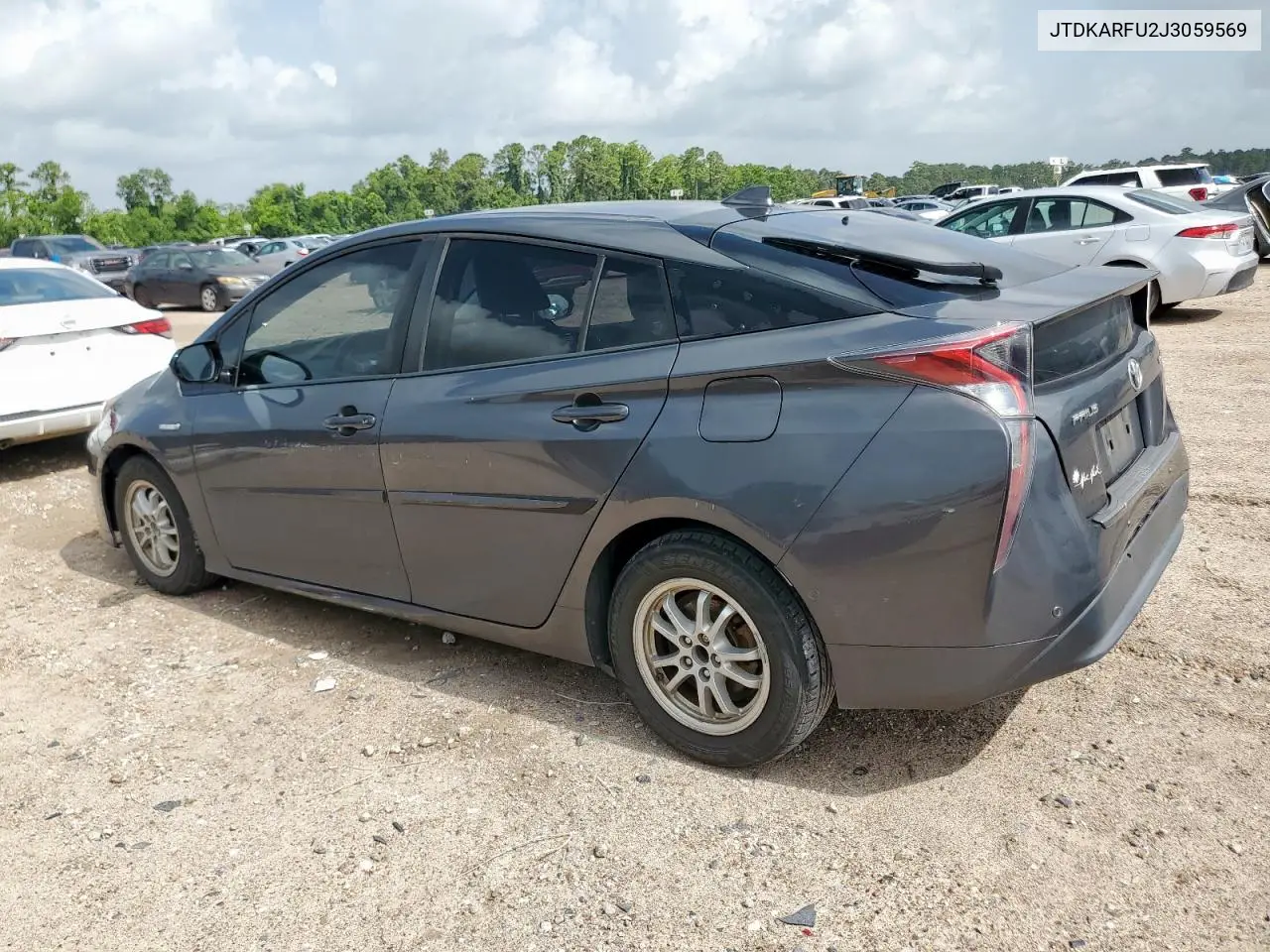 2018 Toyota Prius VIN: JTDKARFU2J3059569 Lot: 62960015