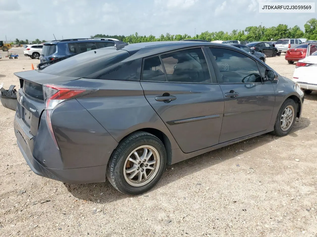 2018 Toyota Prius VIN: JTDKARFU2J3059569 Lot: 62960015