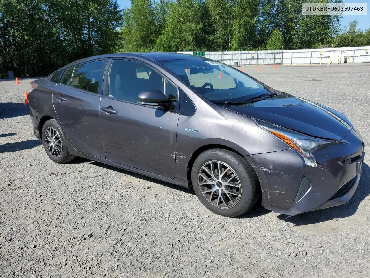 2018 Toyota Prius VIN: JTDKBRFU6J3597463 Lot: 63406155