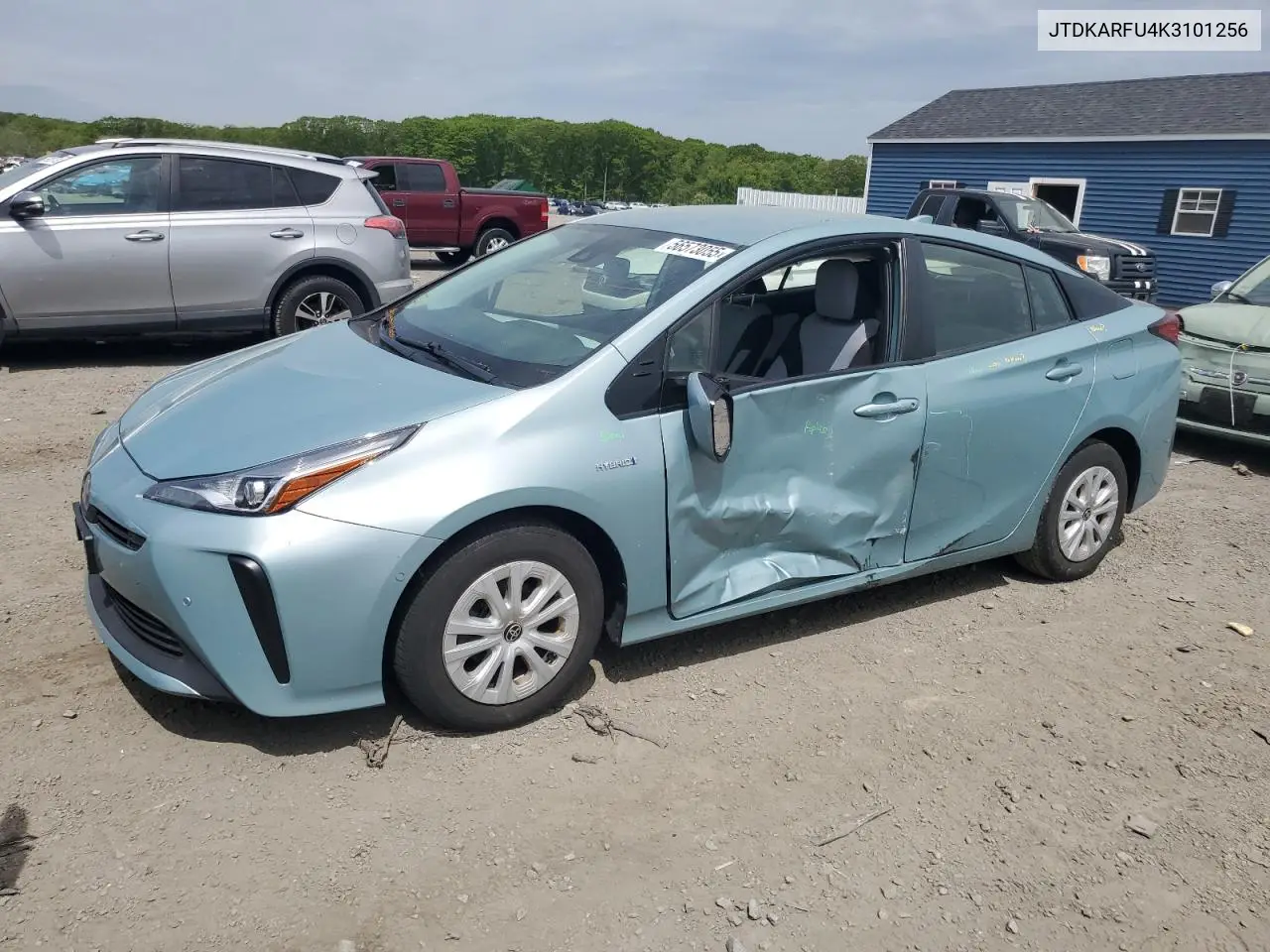 2019 Toyota Prius VIN: JTDKARFU4K3101256 Lot: 56573055