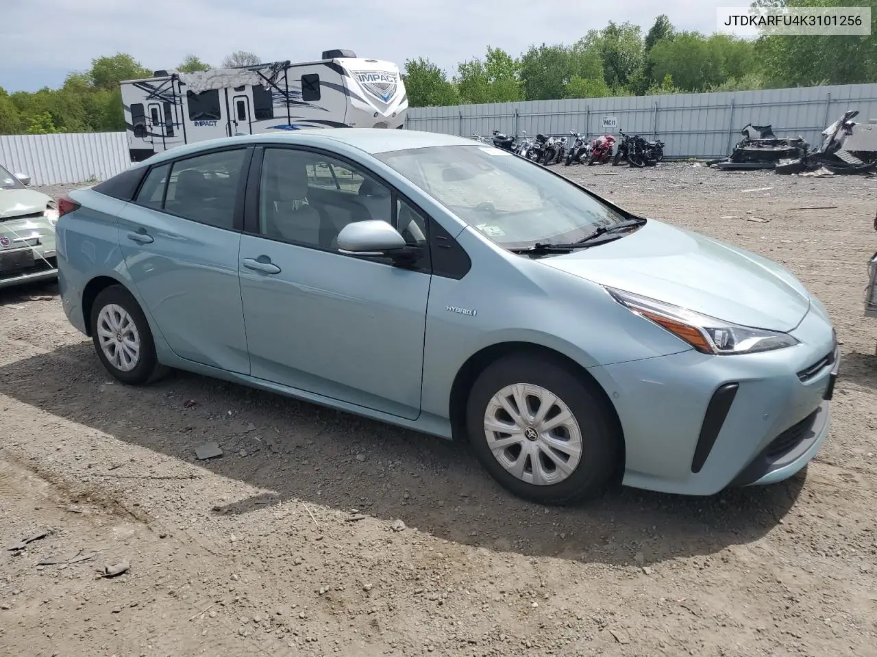 2019 Toyota Prius VIN: JTDKARFU4K3101256 Lot: 56573055