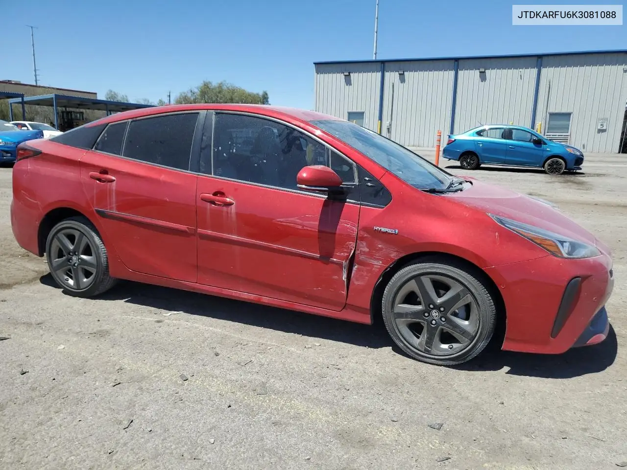 2019 Toyota Prius VIN: JTDKARFU6K3081088 Lot: 61359265
