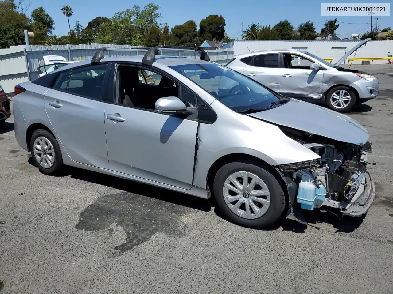 2019 Toyota Prius VIN: JTDKARFU8K3084221 Lot: 63338535