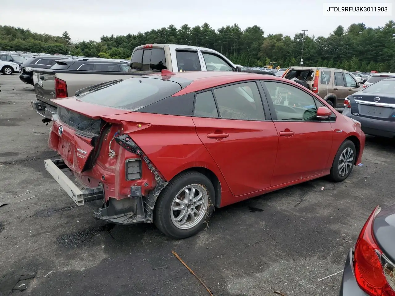 2019 Toyota Prius VIN: JTDL9RFU3K3011903 Lot: 71392684