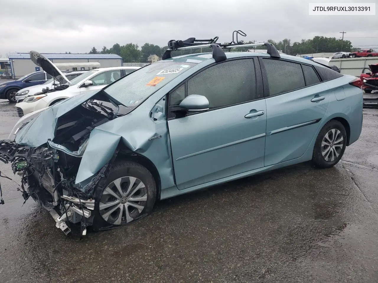 2020 Toyota Prius Le VIN: JTDL9RFUXL3013391 Lot: 62634605