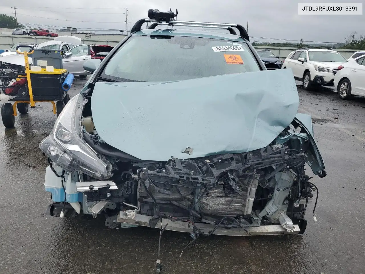 2020 Toyota Prius Le VIN: JTDL9RFUXL3013391 Lot: 62634605