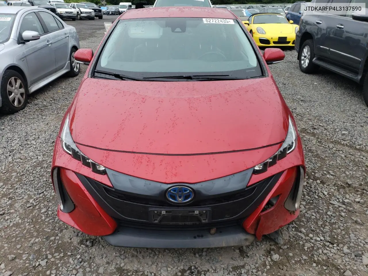 2020 Toyota Prius Prime Le VIN: JTDKARFP4L3137590 Lot: 62722435
