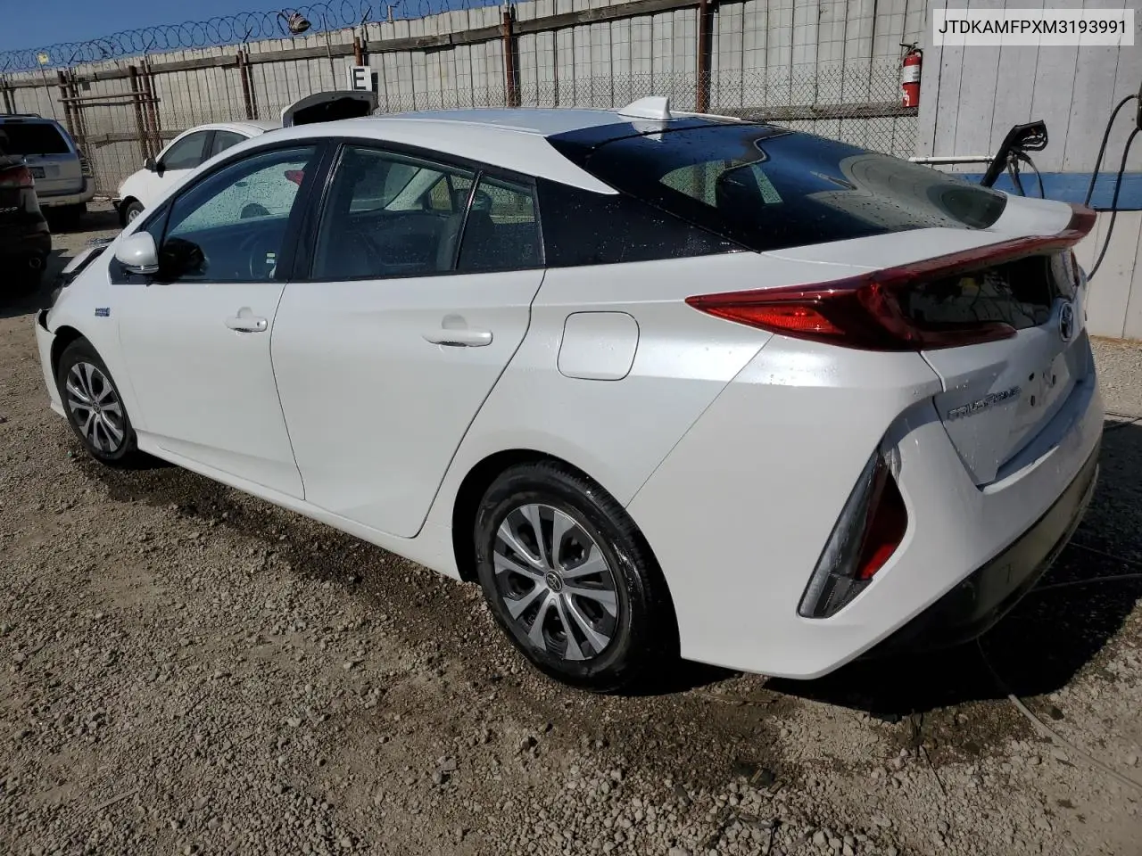 2021 Toyota Prius Prime Le VIN: JTDKAMFPXM3193991 Lot: 61435725