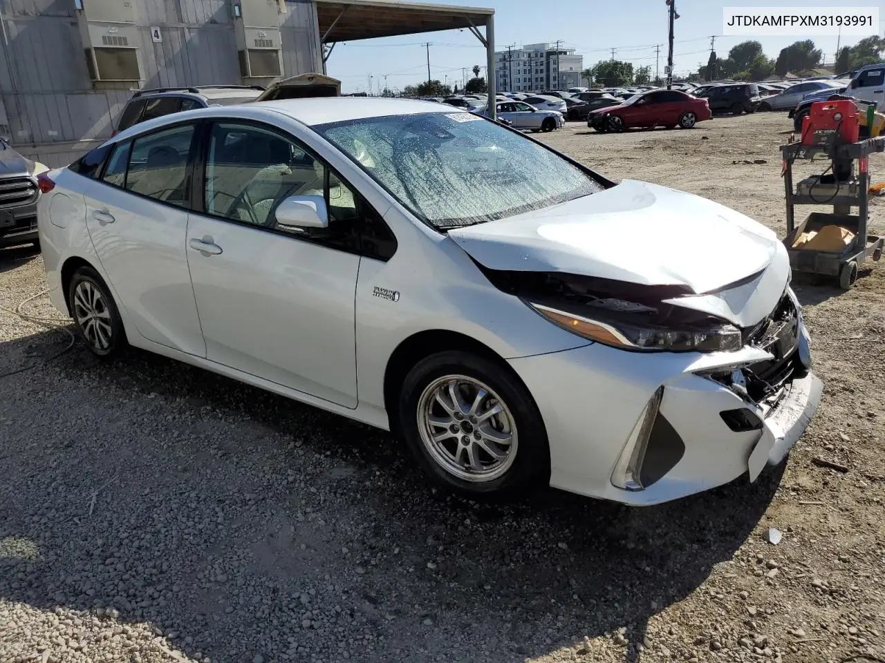 2021 Toyota Prius Prime Le VIN: JTDKAMFPXM3193991 Lot: 61435725