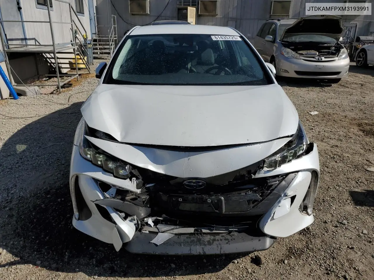 2021 Toyota Prius Prime Le VIN: JTDKAMFPXM3193991 Lot: 61435725