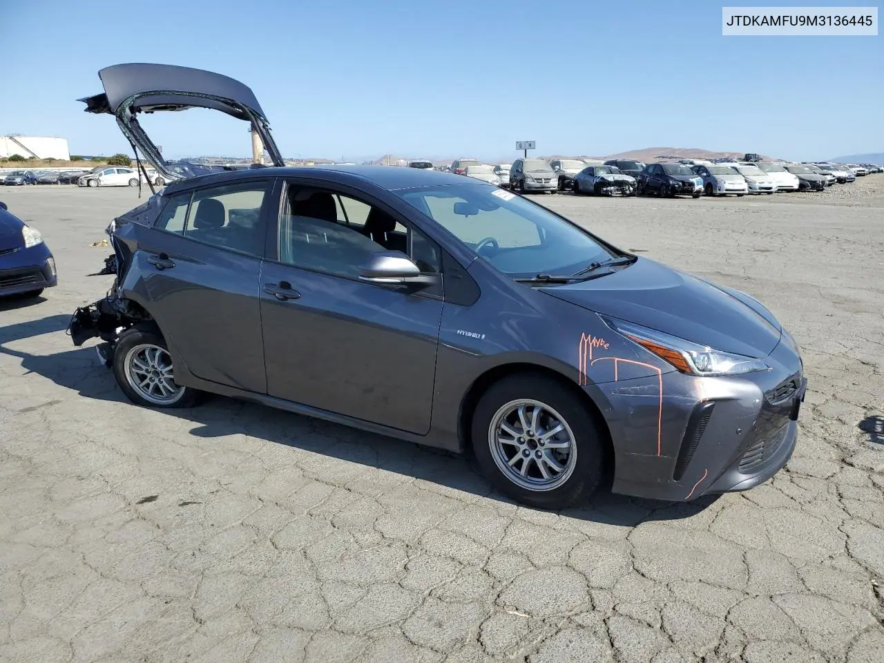 2021 Toyota Prius Special Edition VIN: JTDKAMFU9M3136445 Lot: 62597905