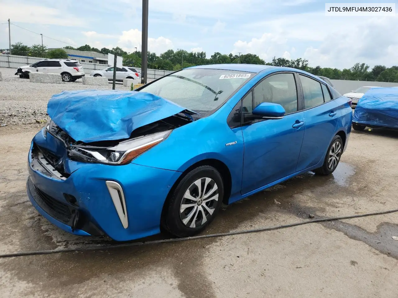 2021 Toyota Prius Le VIN: JTDL9MFU4M3027436 Lot: 62651865