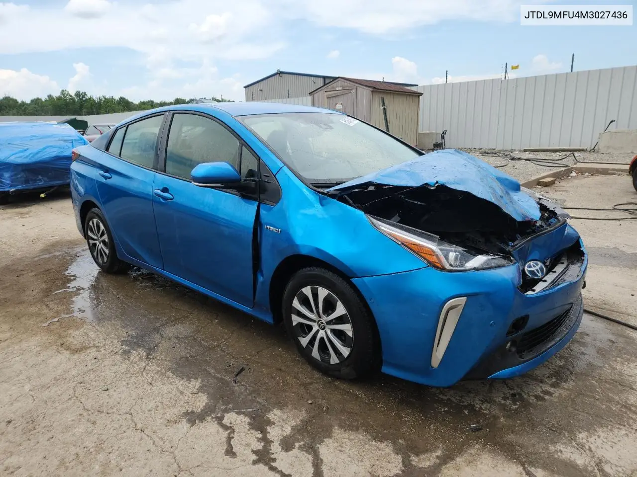 2021 Toyota Prius Le VIN: JTDL9MFU4M3027436 Lot: 62651865