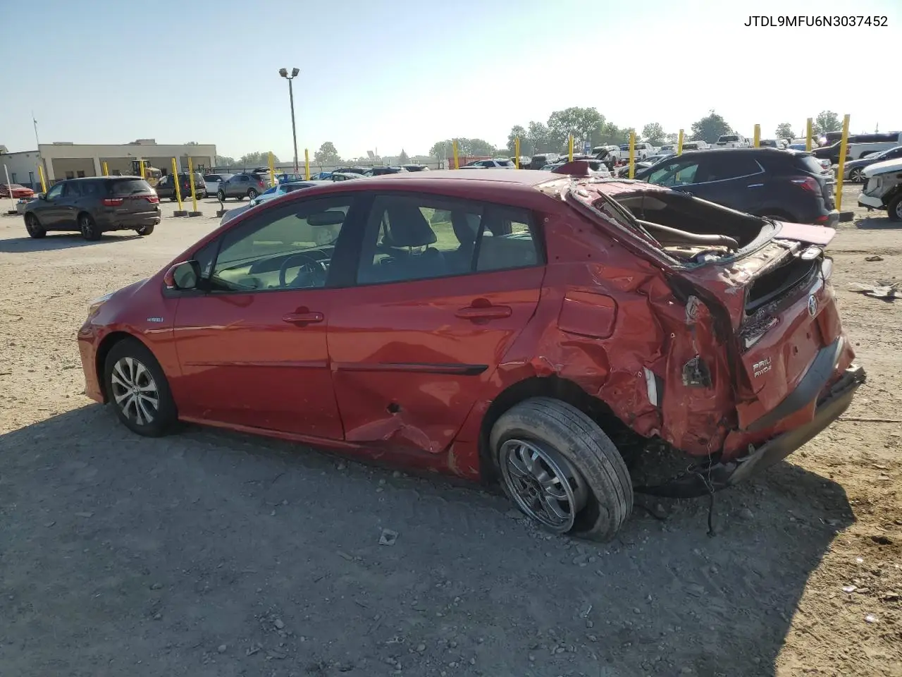 2022 Toyota Prius Le VIN: JTDL9MFU6N3037452 Lot: 62586535