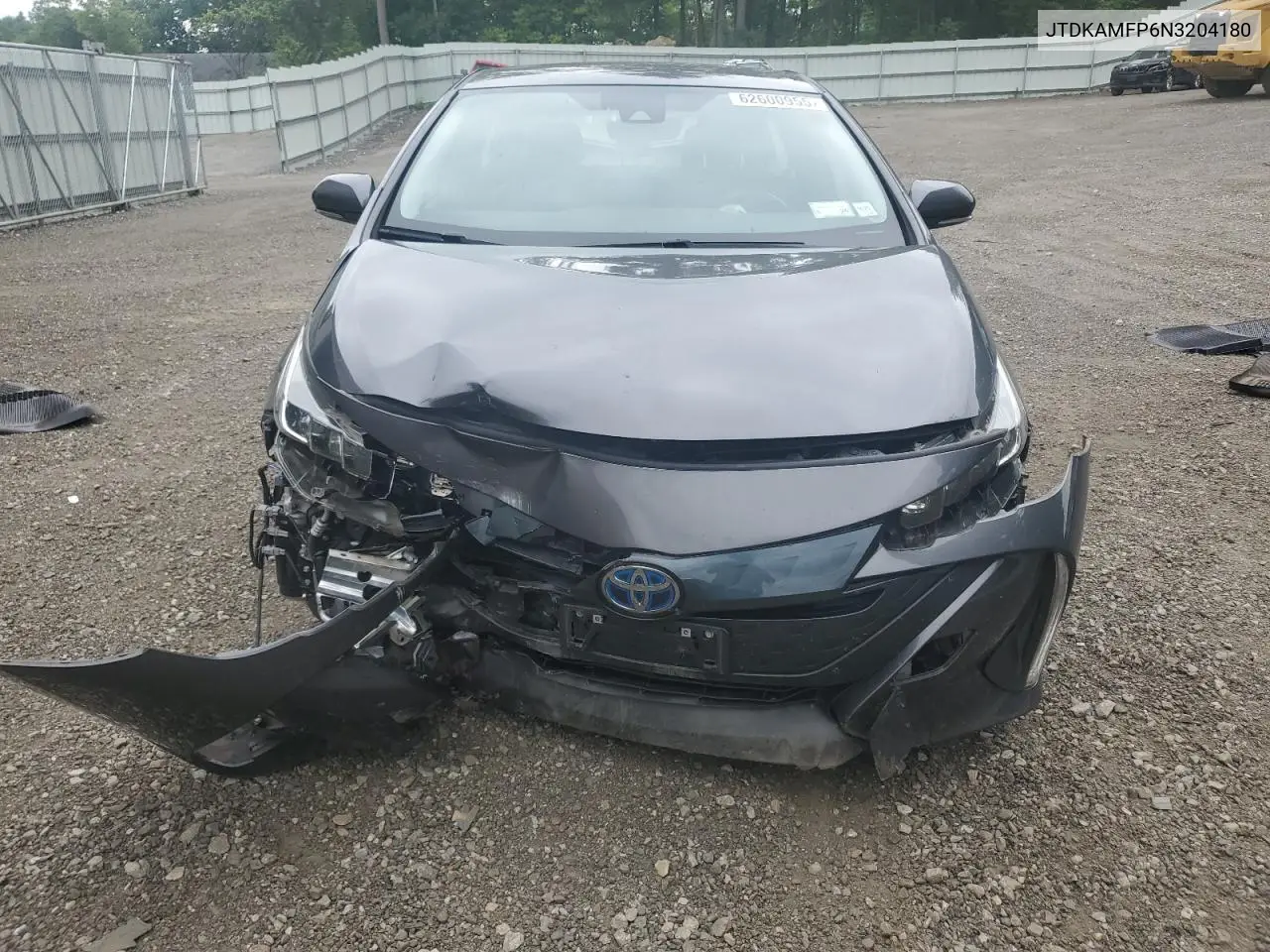 2022 Toyota Prius Prime Le VIN: JTDKAMFP6N3204180 Lot: 62600955