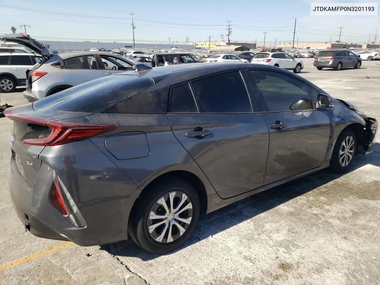 2022 Toyota Prius Prime Le VIN: JTDKAMFP0N3201193 Lot: 77231404