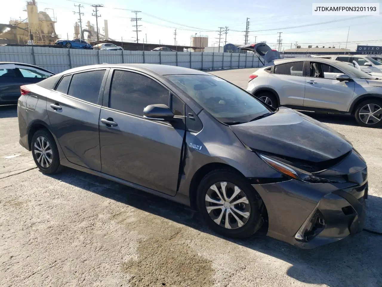 2022 Toyota Prius Prime Le VIN: JTDKAMFP0N3201193 Lot: 77231404