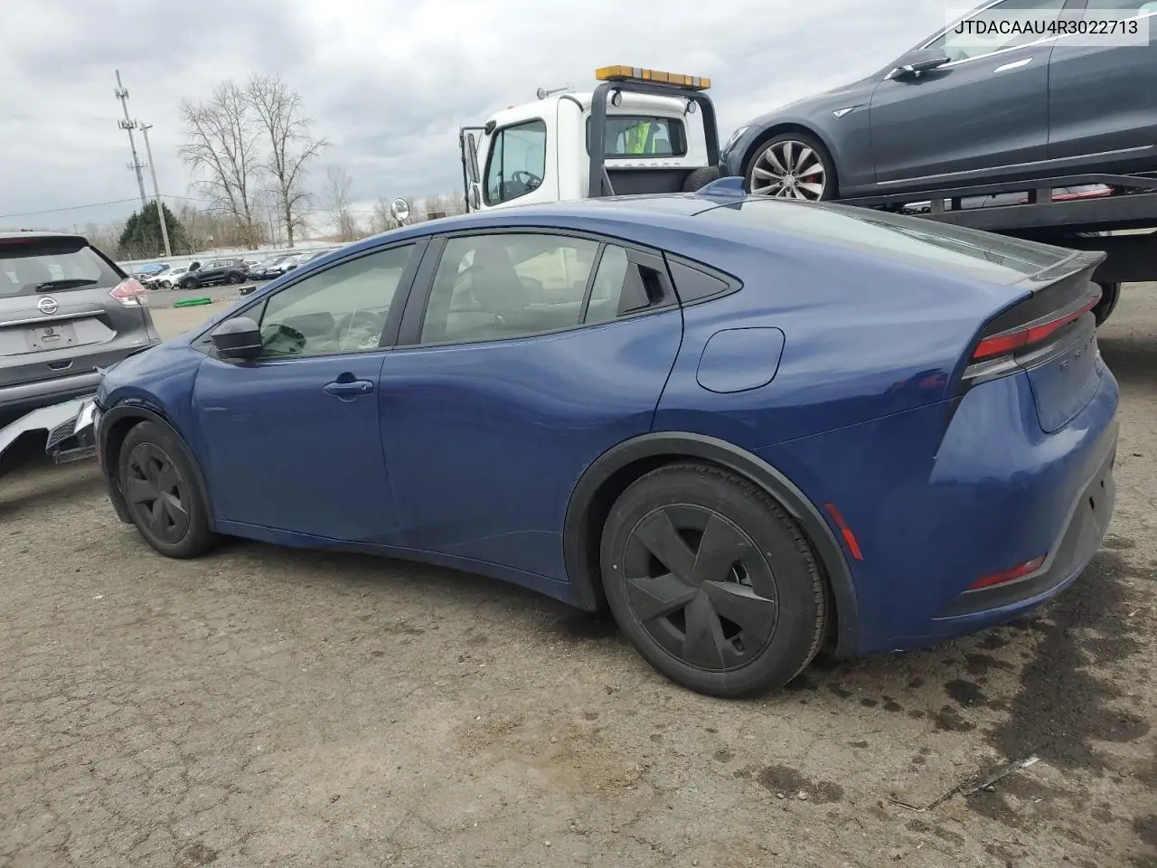 2024 Toyota Prius Le VIN: JTDACAAU4R3022713 Lot: 47662175