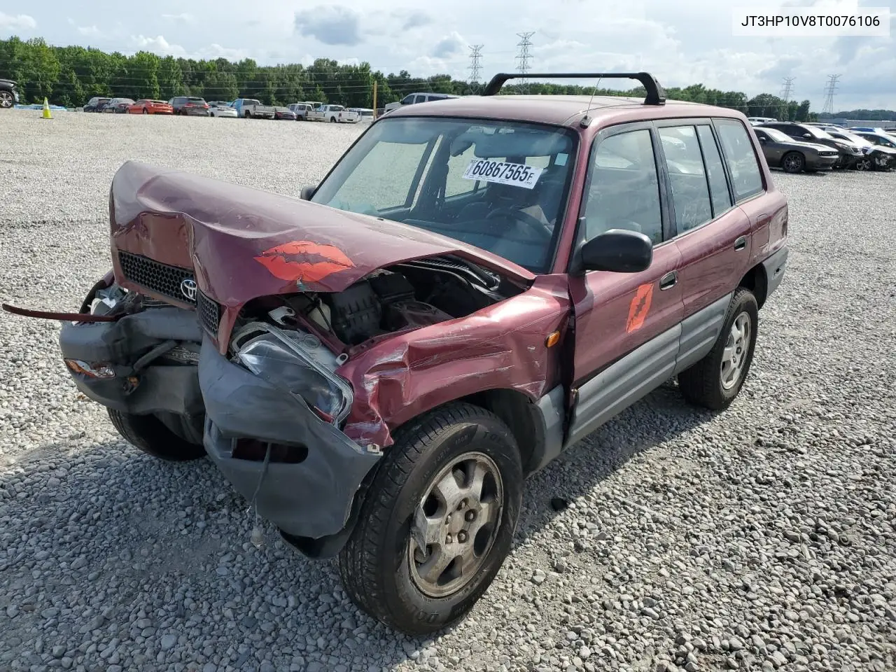 1996 Toyota Rav4 VIN: JT3HP10V8T0076106 Lot: 60867565
