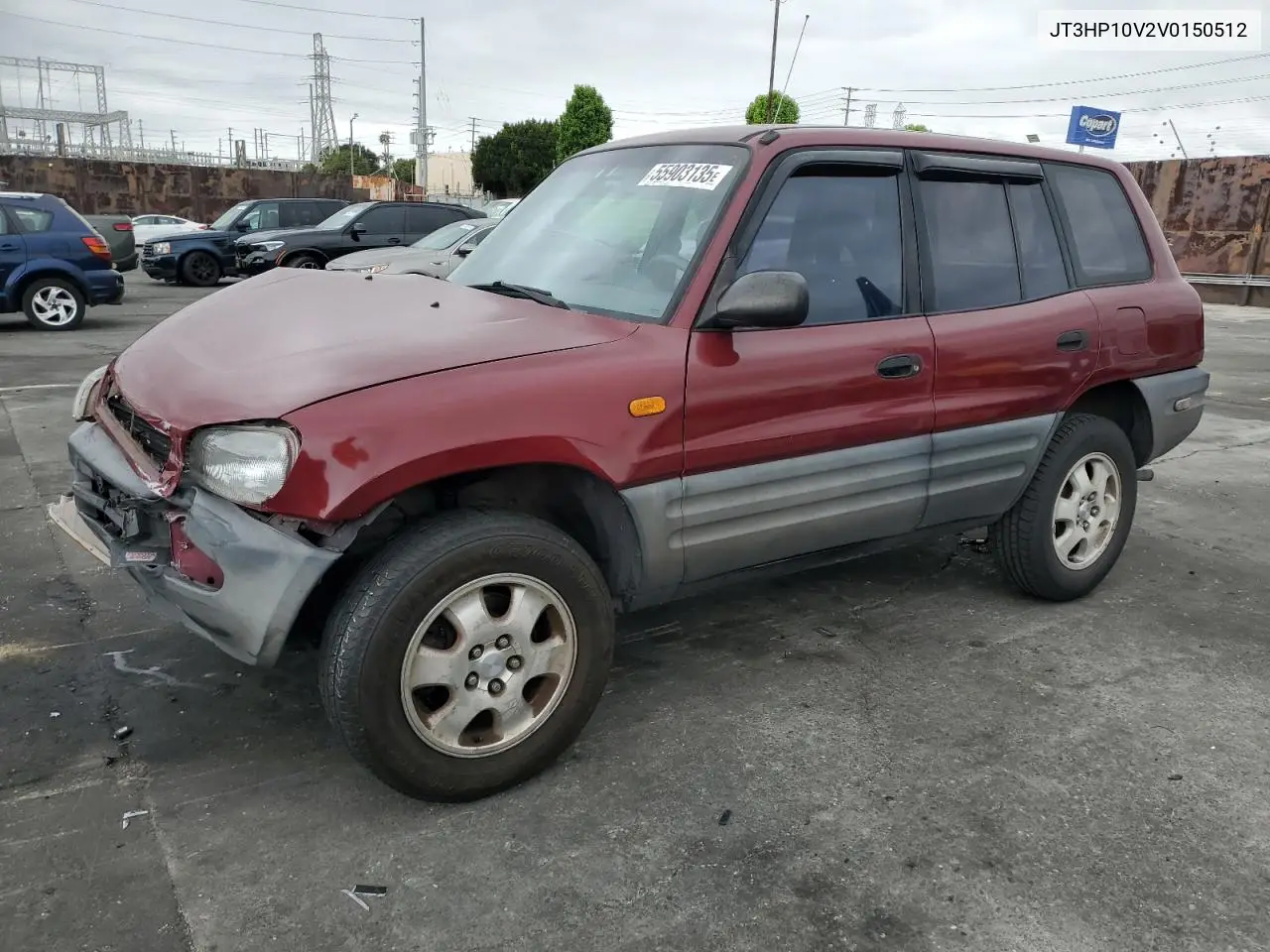 1997 Toyota Rav4 VIN: JT3HP10V2V0150512 Lot: 55903135