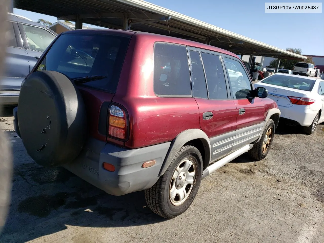 1998 Toyota Rav4 VIN: JT3GP10V7W0025437 Lot: 37272833