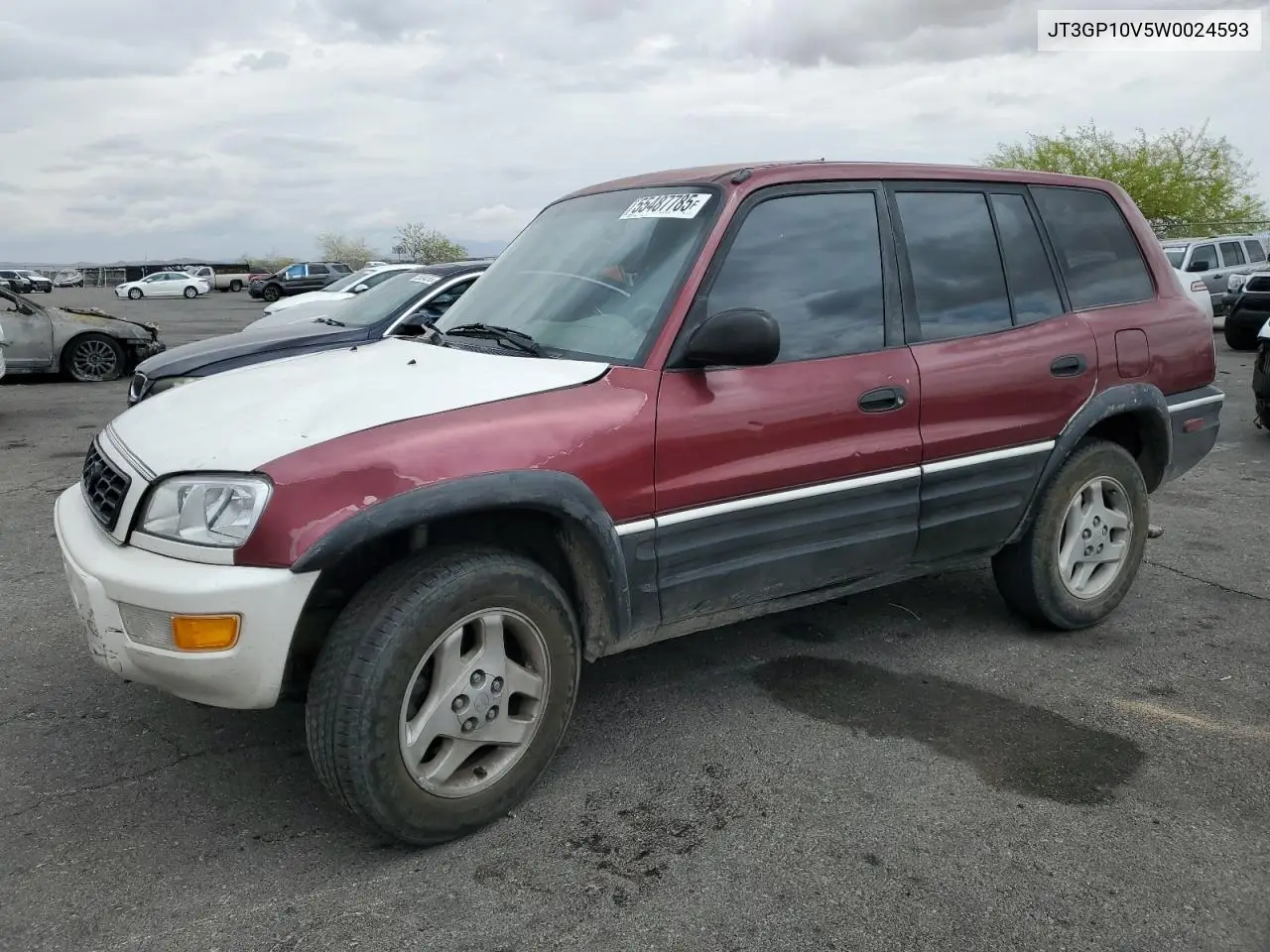 1998 Toyota Rav4 VIN: JT3GP10V5W0024593 Lot: 55487785