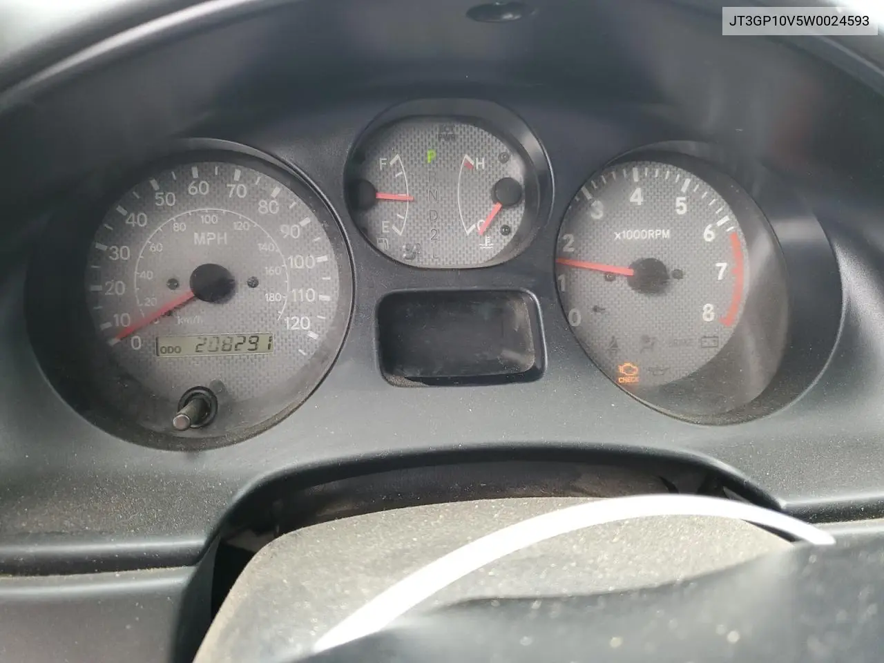 1998 Toyota Rav4 VIN: JT3GP10V5W0024593 Lot: 55487785