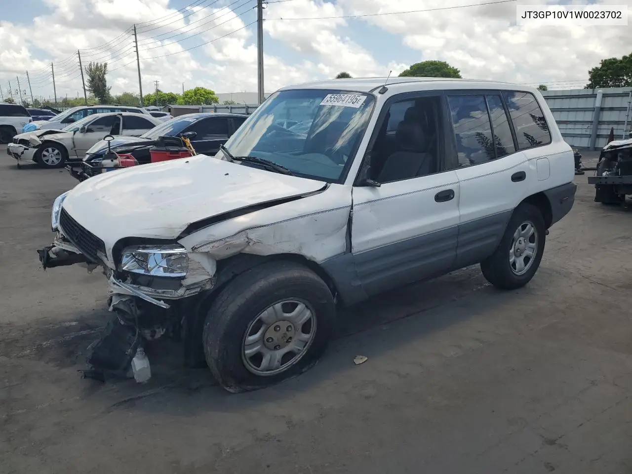 1998 Toyota Rav4 VIN: JT3GP10V1W0023702 Lot: 55964195